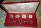 1977 Malta - Official Proof Set  9  - Mills   Cents - Orig  Pkg  Coa - Ps3 -rare