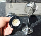 Pair Of New Horse Drawn 12 Volt Carriage Lamps Stainless  Trim   Heavy Mounts