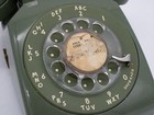 Vintage Avocado Green Bell System Western Electric Rotary Desk Phone - No Cords