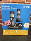 At t Cl82219 2 Handset Cordless Phone Answering System Call Blocker