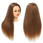 Human Hair Mannequin Head 26-28 Inch Long 80  Real Hair Styling Training Clamp