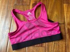 Nwt New Adidas Kids Girls Magenta Pink Racerback Sports Bra Youth Size Large 14