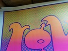 Love Psychedelic Vintage 1970 s Hippie Headshop Blacklight Poster -nice 