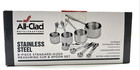 New All-clad Stainless-steel Standard Size Measuring Cups And Spoons 8 Piece Set