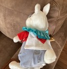 Alice In Wonderland White Rabbit Plush Stuffed Animal Disney Store Exclusive