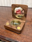 Brass Compass Vintage Replica Wood Compass Handmade Nautical Gift 