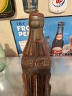 1930 s Coca-cola Christmas Bottle Die-cut Tin Embossed 16  - Not Working