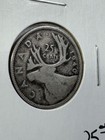 1940 Canada 25 Cents Silver Coin