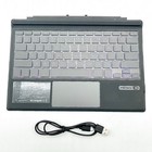 Touchpad Keyboard For Microsoft Surface Pro 7  7 6 5 4 3 - Black