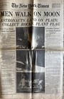  New York Times July 21  1969  men Walk On The Moon  Late City Edition
