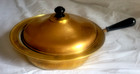 Vintage Brass   Copper Chafing Dish Pan With Lid
