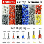1200pcs Cable Wire Electrical Terminals Ferrule Crimper Plier Crimping Tool Kit