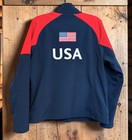 Ariat Team Usa Equestrian Women s Jacket Navy red Xl Extra Large Fleece  nice 