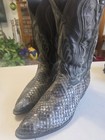 Tony Lama Anaconda Snakeskin Leather Western Cowboy Boots Men s Us Size 11