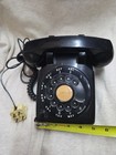 Antique Vintage Western Electric Rotary Dial Black Phone  With Party Line Button