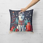 Siberian Husky Christmas Fabric Decorative Pillow Dac1158pw1414
