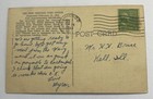 Vintage Linen Postcard   New Post Office Street View   Chicago Illinois Il