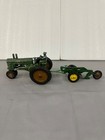 John Deere Collectibles Hi Post A Tractor And 2 Bottom Plow