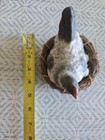 Vintage Realistic Ceramic Chicken Hen Sitting In Nest With Eggs Taiwan Brinn Pgh