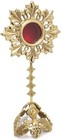 Small Solid Brass Reliquary  Ornate Monstrance Display  7 67 Inch