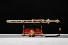 Exorcise Evil Chinese Dragon Jian Sharp Damascus Folded Steel Double Edge Sword