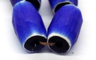 15 Beads Facetted Alaskan Russian Blue Trade Beads Africa  Read More T55 Cut s