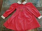 Vintage Polly Flinders Hand Smocked Red Dress Size 4t Perfect For School Pics