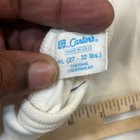 Vintage Carters Thermal Underwear Union Suit White Snap Front Xl 27-32 Lbs Usa