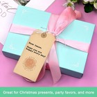 Manila Shipping Tags With Elastic String - 60 Pcs Blank Strung Cardstock Pape   