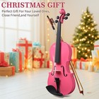 1 4 Violin Set For Kids  Pink Acoustic Violin adult Violin Starter Kit With Case