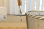 Large Flat Cylinder Wok Strainer Colander Frying Basket Goodfor Rinse Boil Fry
