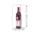 Deluxe Clear Back Acrylic Wine Bottle Display Case  a017-cb 
