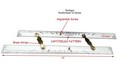 Parallel Ruler Navigation Instrument Ruler With Wooden Box 21   Accurate Tool