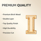 2 Pack Official Greek Wooden Letters For Crafts  Iota - 2  Classic Font Double L