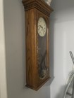 Howard Miller Wall Mounted Dial Grandfather Clock Tiger Oak 