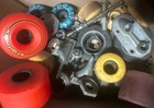 Lot Vintage Skateboard Parts Universal Trucks Wheels
