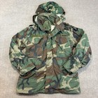 Vintage 80s Us Army M65 Field Jacket Mens Xs Short Camo Military Airborne Named