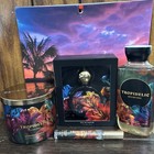 New Bath   Body Tropidelic Eau De Parfum body Wash perfume Spray   3wick Candle 