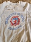 Vtg 70s 80s Universite De Paris Sorbonne White Sweatshirt Medium Retro College