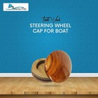 Marine City 2-3 4  Teak Center Cap Wood For Marine Steering Wheels  Boats  Yacht