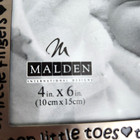 Malden Baby Picture Frame Silver Pewter Tone 4x6 Photo Ten Little Fingers Toes