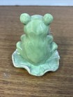 Cosmos Fine Porcelain Frog On Lily Pad Figurine