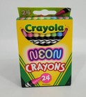 Crayola Neon Crayons 24 Pieces New In Box Colors Nwt