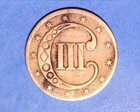 Circulated 1852 Three Cent Silver Coin   113-4