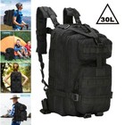 30l Outdoor Military Tactical Backpack Rucksack Camping Hiking Travel Bag Black