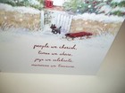 Christmas Card Scottish Terrier Scottie Scotty Dog At The Gate New Red Envelope