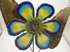 Vintage Curtis Jere Signed Copper Enamel Flower Mid Century