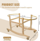 Moses Basket Stand  Bassinets Stand  Wooden Rocking Moses Baskets Stand For Baby
