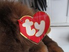 Vtg Ty Classic Plush Paws Large Brown Bear Stuffed Animal Laying Down 26   