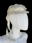 Vtg Hat Childs White Lace   Ribbon  2 Antique Little Girls Easter Sunday Best